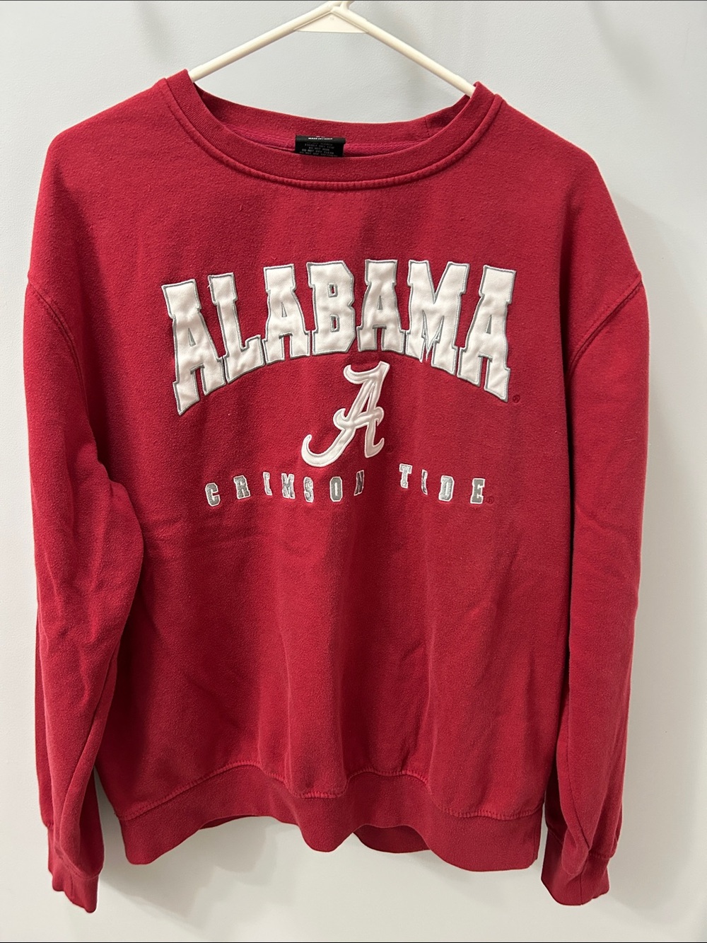 Colosseum Red Alabama Crewneck Sweatshirt
